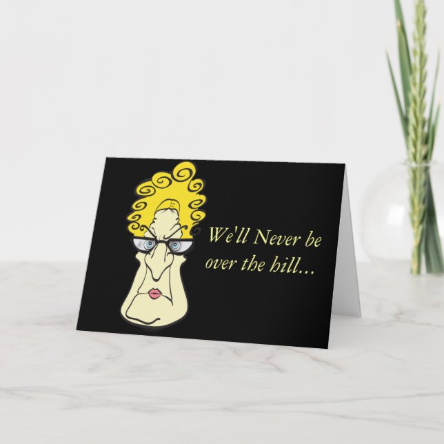 Carte Vieille Femme grincheuse (Devant)