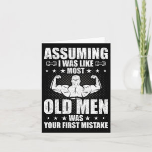 Carte Vieille Homme Poids Bodybuilding Poids W