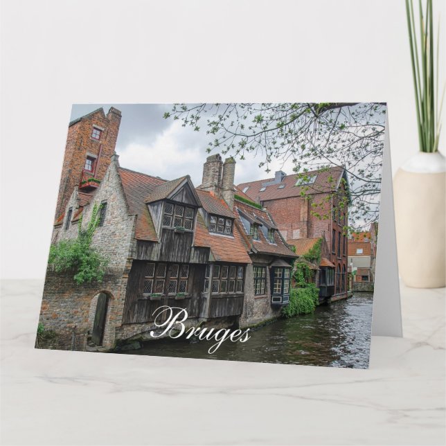 Carte Vieille ville de Bruges en Belgique (Devant)