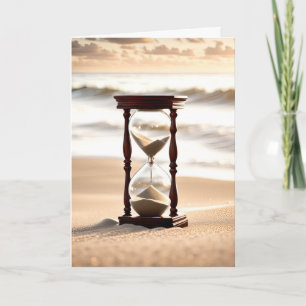 Carte Vieillir Anniversaire Sand Timer