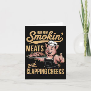 Carte Vielles Rangées Fumer Viandes Et Clapper Les Cheek