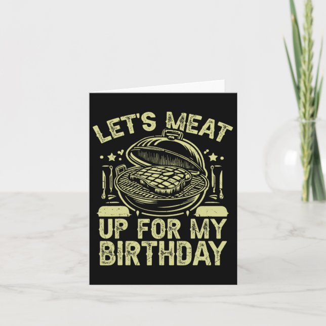 Carte Viens On Se Faire Un Barbecue Pour Mon Anniversair (Devant)