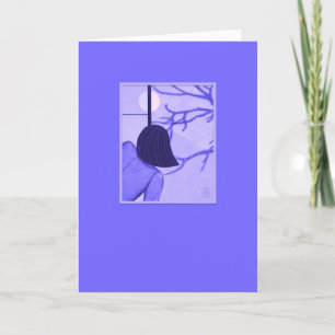 Carte vierge à écran Shoji pour jeune femme