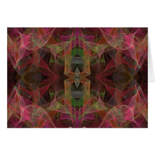 Carte vierge avec Arrière - plan fractal