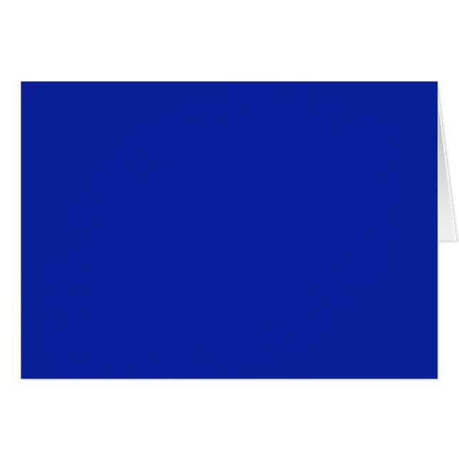 Carte vierge avec Arrière - plan Royal Blue (Devant Horizontal)