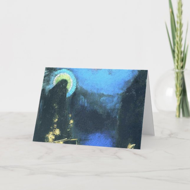 Carte Vierge avec Corona Par Odilon Redon 1898 (Devant)