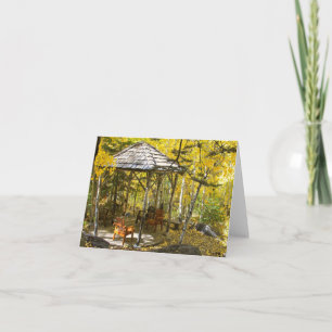 Carte vierge, belvédère d'automne