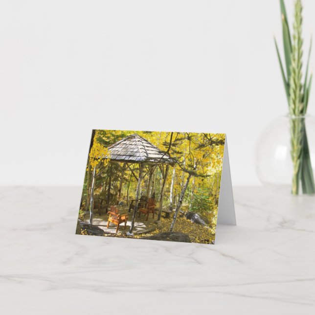 Carte vierge, belvédère d'automne (Devant)