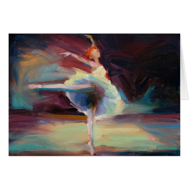 Carte vierge de "arabesque" (Devant horizontal)