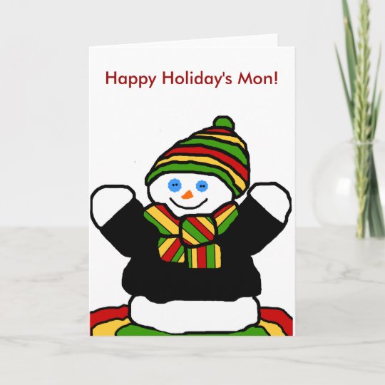 Carte Vierge De Bonhomme De Neige De Reggae Zazzle Fr