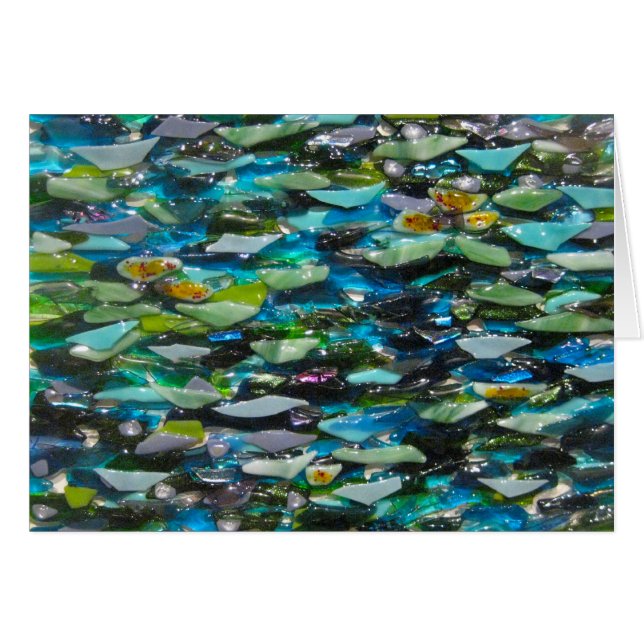 Carte vierge de cailloux de l'eau (Devant horizontal)