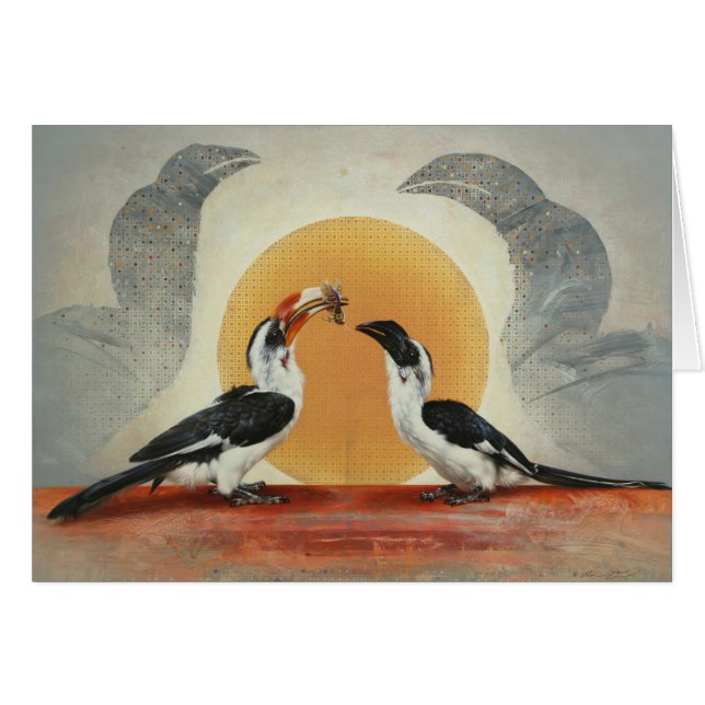Carte vierge de calao par Andrew Denman (Devant horizontal)