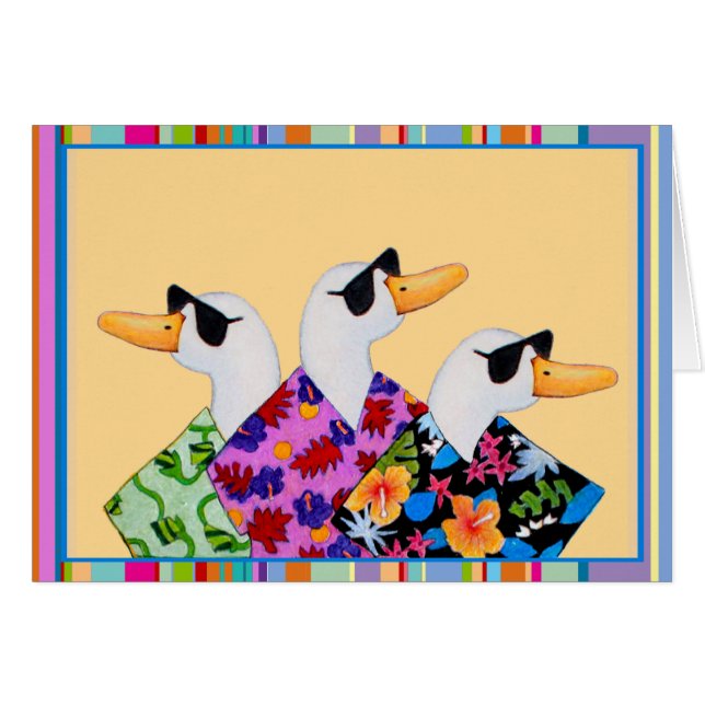 Carte vierge de canards idiots (Devant horizontal)