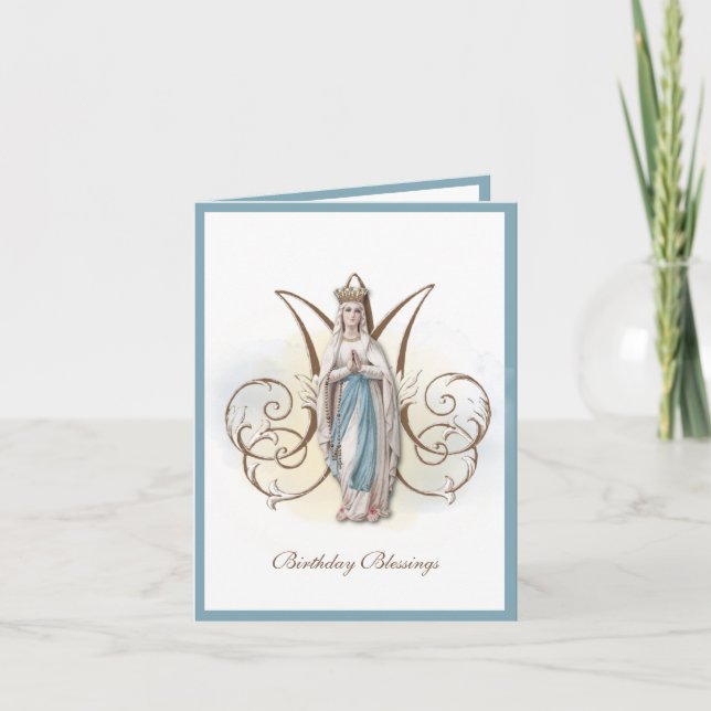 Carte vierge de célébration d'anniversaire Marie L (Devant)