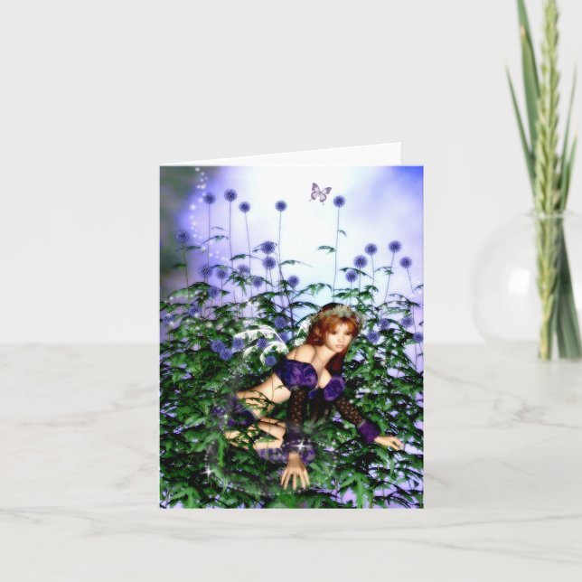 Carte vierge de Fairie de chardon (Devant)