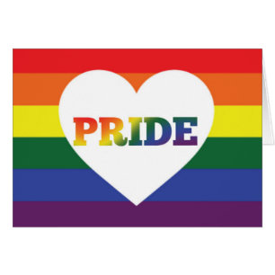 Carte vierge de fierté de l'arc-en-ciel LGBT