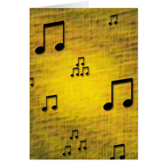 Carte vierge de jazz jaune (Devant)