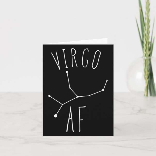 Carte Vierge de la constellation _ Astrologie drôle de l (Devant)