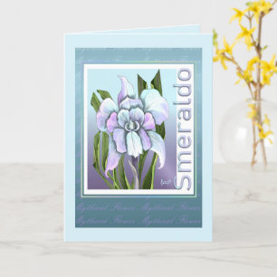 Carte vierge de la Fleur Smeraldo