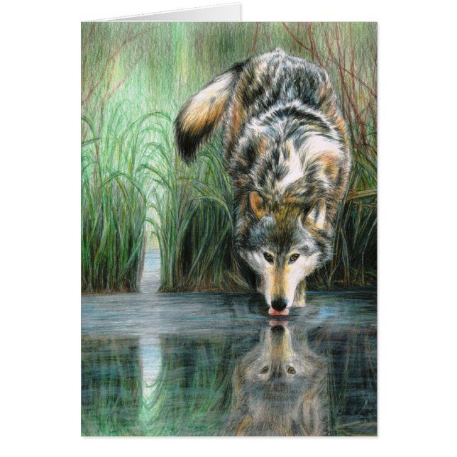 Carte vierge de loup (Devant)