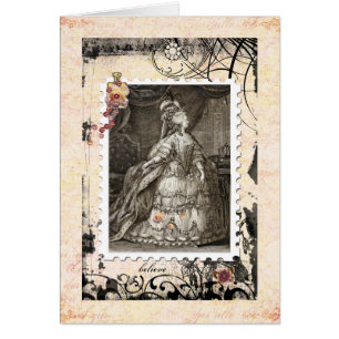 Carte vierge de Marie Antoinette