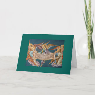Carte vierge de Noël d'anges