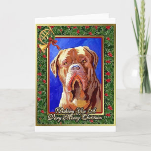 Carte vierge de Noël de Dogue De Bordeaux Dog