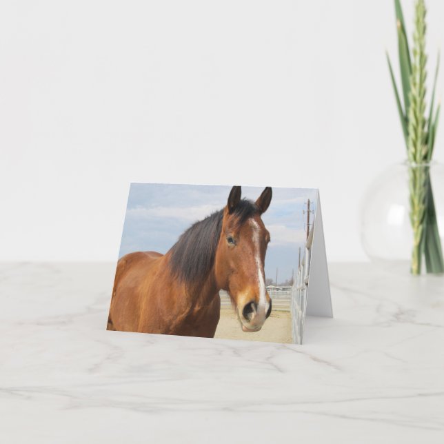 Carte vierge de note--Côté Brown de cheval (Devant)