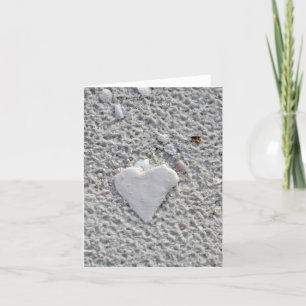 Carte vierge de note de Shell de coeur