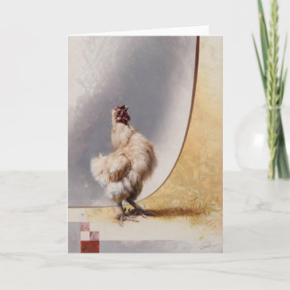 Carte vierge de poulet de Silkie par Andrew Denman
