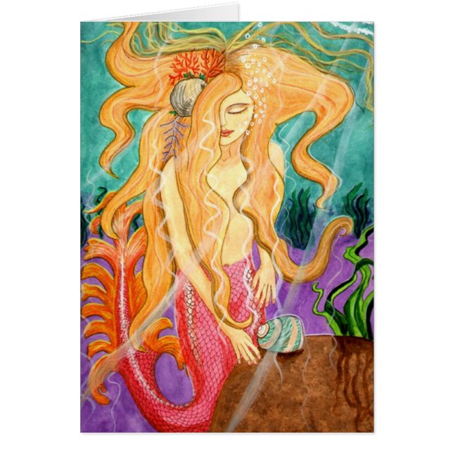 Carte vierge de sirène de sirène de Sanibel (Devant)