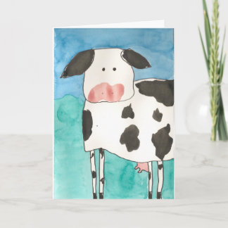 Carte vierge de vache