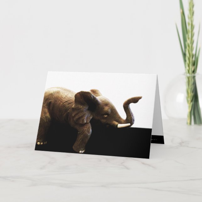 Carte vierge "d'éléphant de bureau" (Devant)