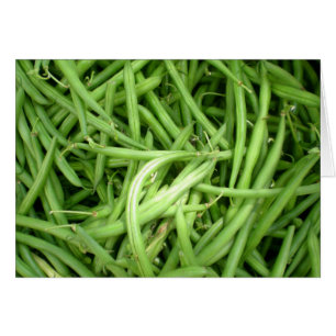 Carte vierge d'haricots verts
