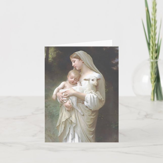 Carte Vierge et Enfant L'Innocence (Devant)