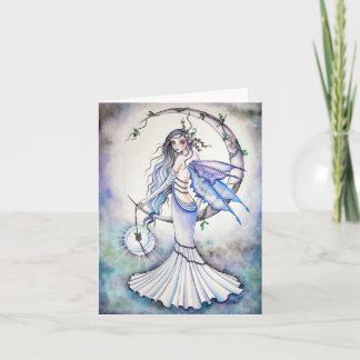 Carte vierge - fée de lune * Cynthia *