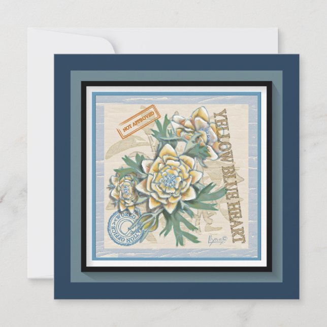 Carte vierge fleur jaune de G Creation Office (Devant)