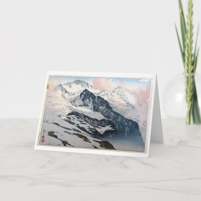 Carte Vierge, hiroshi yoshida, Woodcut (Devant)