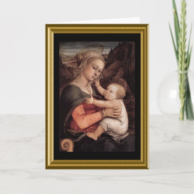 Carte vierge - Madonna et enfant (Devant)