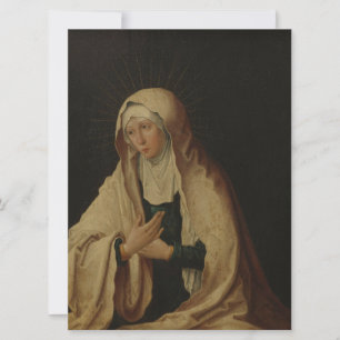 Carte Vierge Marie voilée (par Lucas van Leyden)