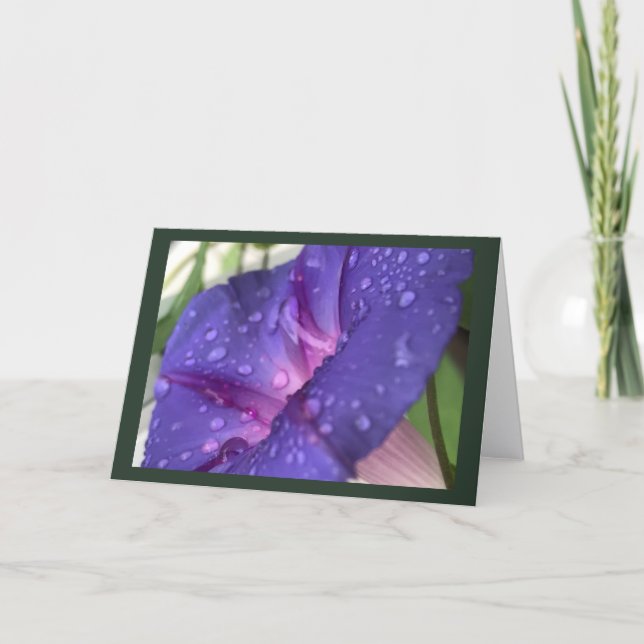 Carte Vierge Matinée Gloire du Matin Violet (Devant)