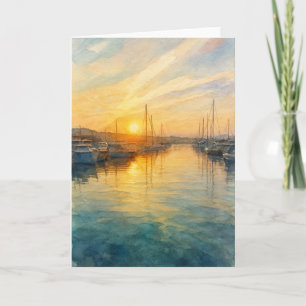 Carte vierge Mediterranean Sunrise