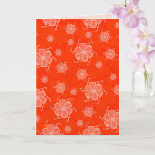 Carte vierge monochrome FTF 5x7 orange