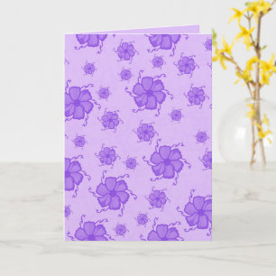 Carte vierge monochrome FTF 5x7 pourpre