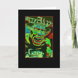 Carte vierge psychédélique de Spookhouse de