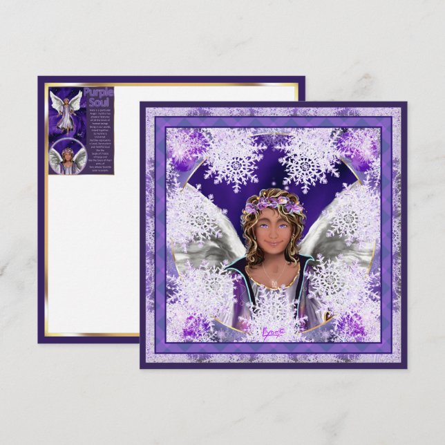 Carte vierge Purple Soul (Devant / Derrière)