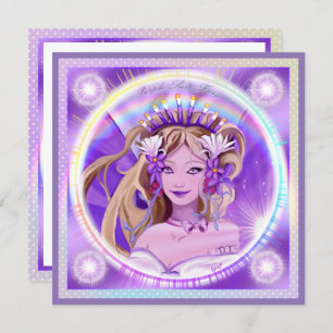 Carte vierge Purple Sun Fairy