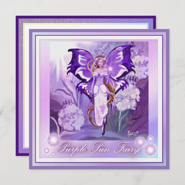Carte vierge Purple Sun Fairy (Devant / Derrière)