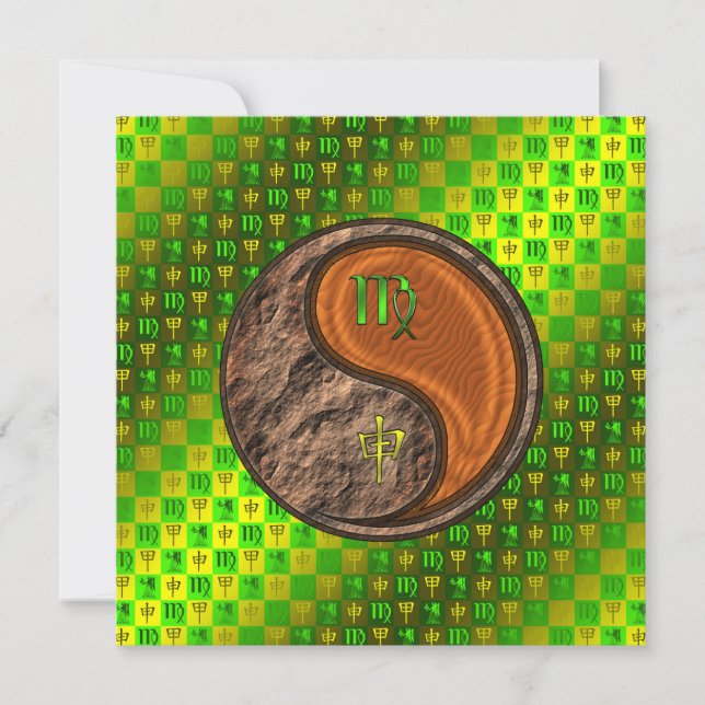 Carte Vierge & Singe Bois (Devant)