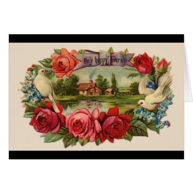 Carte vierge vintage (Devant horizontal)